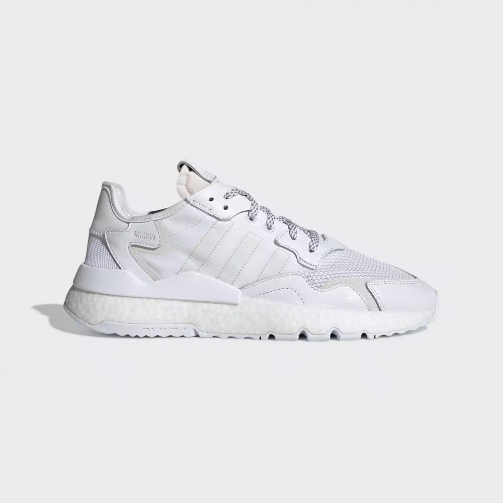 Adidas Nite Jogger Tenis Blancos Para Hombre (MX-75518)